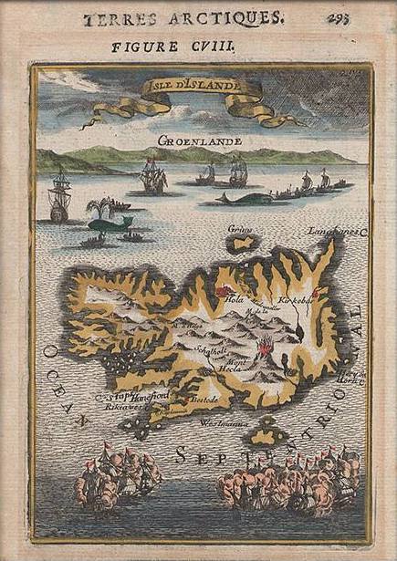 Map of Iceland - 1683