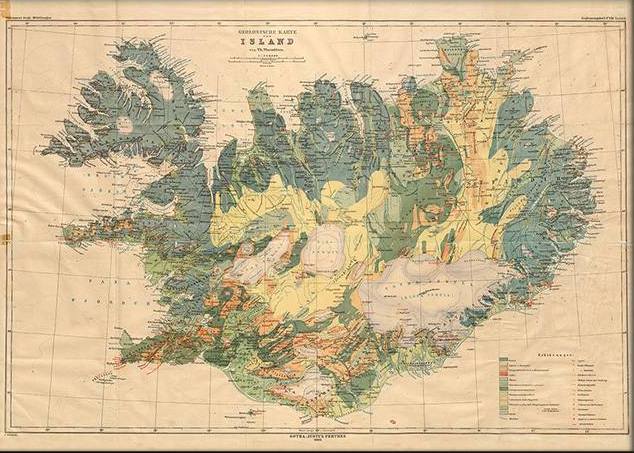Map of Iceland - 1906