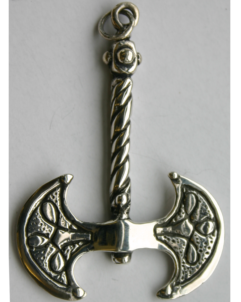 Celtic double axe - silver