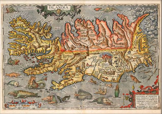 Map of Iceland - 1603