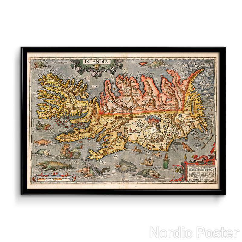 Map of Iceland - 1603